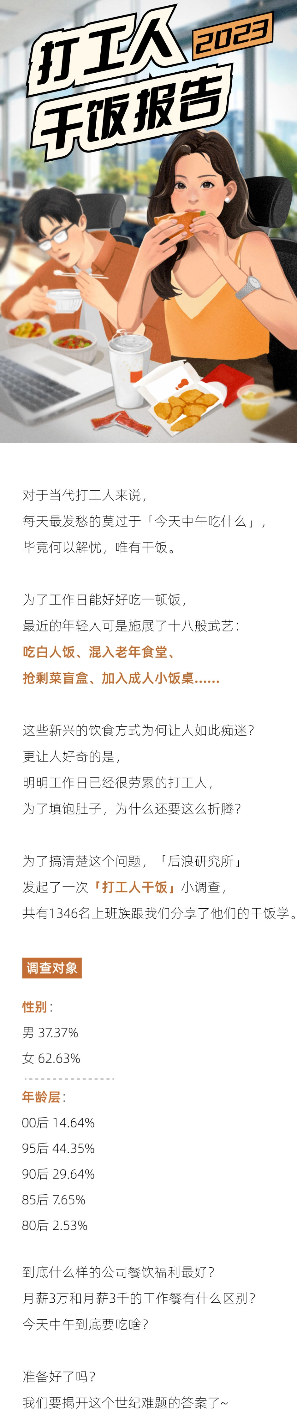 后浪研究所:2023打工人干饭报告_第1页
