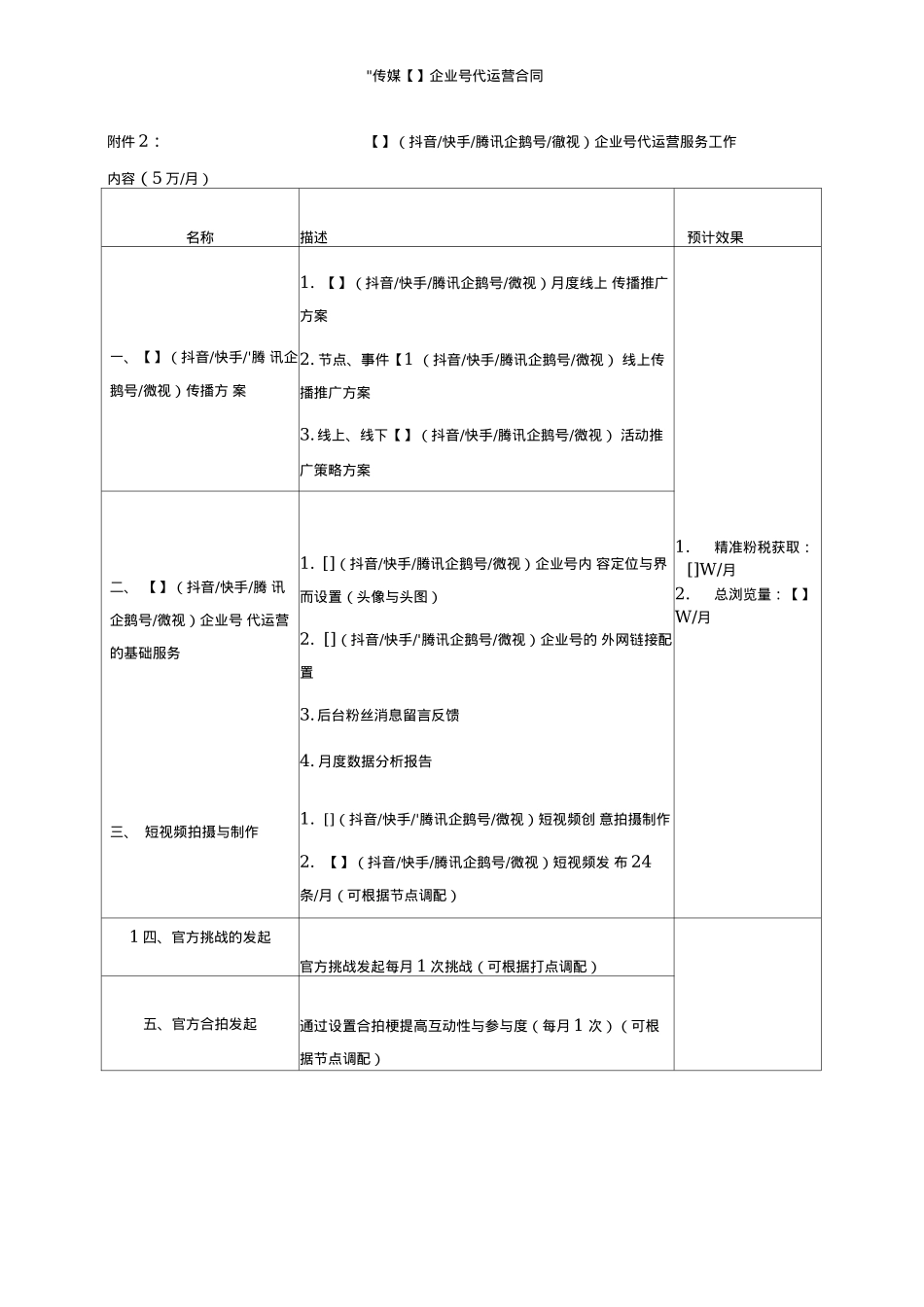 短视频企业账号代运营合同模板_第7页