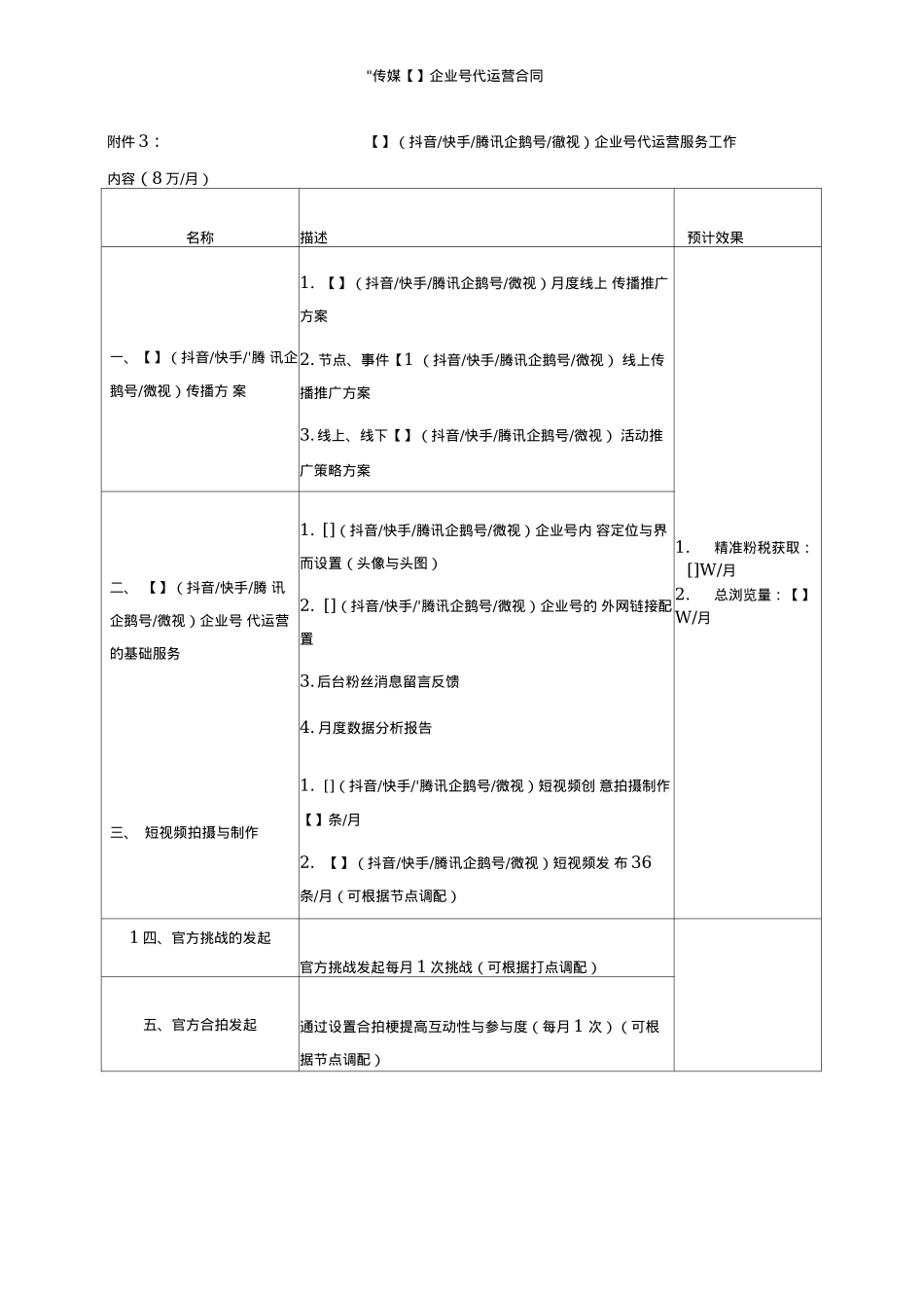 短视频企业账号代运营合同模板_第8页