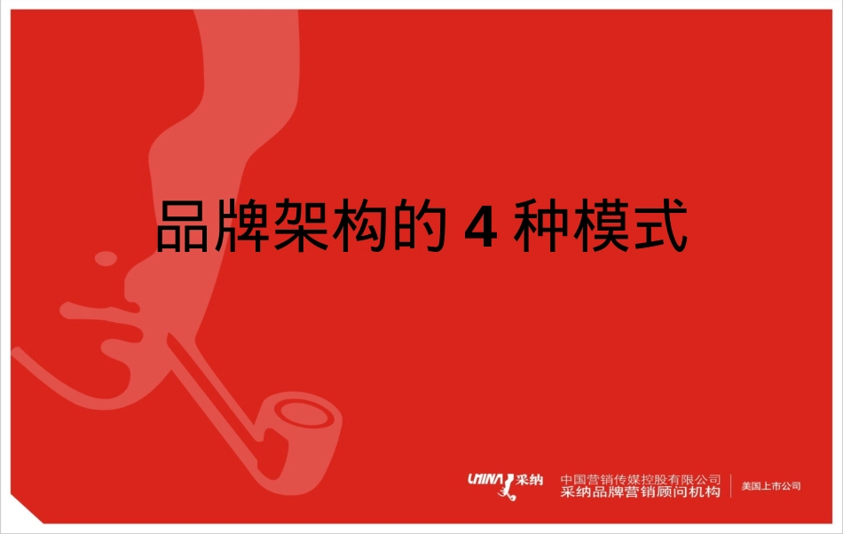 品牌架构的4种模式_第1页