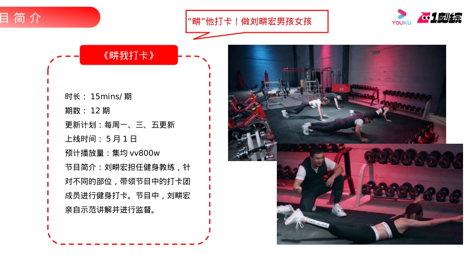 42022刘畊宏优酷短综《畊我打卡》项目方案_第2页