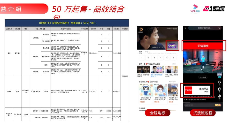 42022刘畊宏优酷短综《畊我打卡》项目方案_第3页