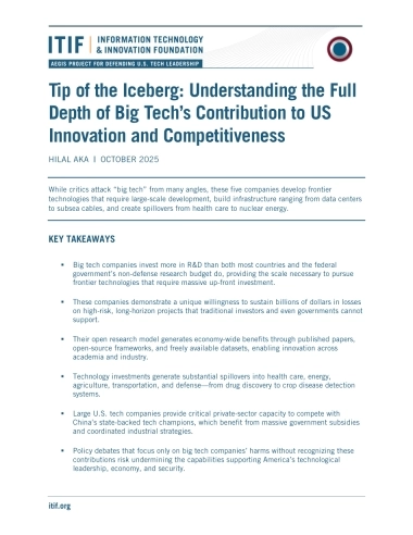 2025年冰山一角：理解科技巨头对美国创新和竞争力的全面贡献报告（英文版）-ITIF