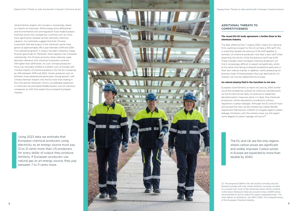 【牛津经济研究院】引爆点：对欧洲化工行业就业和增长的威胁（英）_第6页