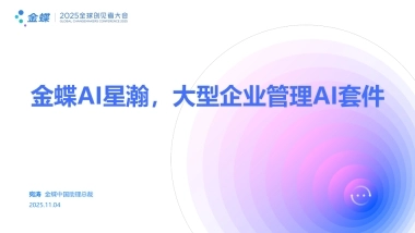 金蝶：2025年金蝶AI星瀚，大型企业管理AI套件报告