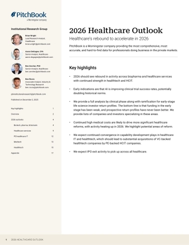 2026年医疗保健展望报告（英文版）-PitchBook